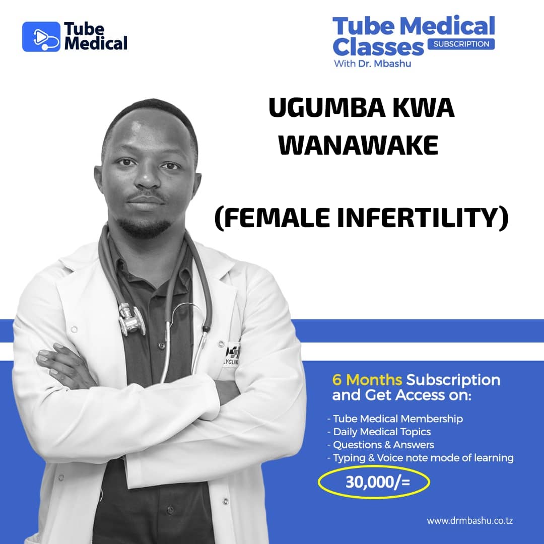Ugumba kwa Wanawake (female infertility). Medical Consultancy Tanzania, Health Services Tanzania, Medical Clinics Dar es Salaam, Healthcare Providers Tanzania, Medical Consultation Online Tanzania, Home Medical Visits Tanzania, Full Body Check-up Tanzania, Health Talks Tanzania, Workplace Health and Safety Tanzania, Medical Tourism Tanzania, Common Health Concerns, Diabetes Management Tanzania, Hypertension Treatment Tanzania, Cardiology Services Tanzania, Pediatric Care Tanzania, Women’s Health Services Tanzania, Best Doctors in Tanzania, Affordable Healthcare Tanzania, Top Medical Consultants Tanzania, Patient Reviews Medical Services Tanzania, Book Medical Appointment Tanzania, Technology and Innovation, Telemedicine Tanzania, Online Doctor Consultation Tanzania, Medical Technology Tanzania, Digital Health Services Tanzania, EHR Systems Tanzania, Health Education and Awareness, Health Education Tanzania, Medical Awareness Campaigns Tanzania, Health Workshops Tanzania, Preventive Healthcare Tanzania, Health Tips Tanzania Ugumba kwa wanawake ni hali ya mwanamke kushindwa kushika mimba baada ya kujaribu kwa kipindi cha mwaka mmoja au zaidi bila kutumia njia za uzazi wa mpango.